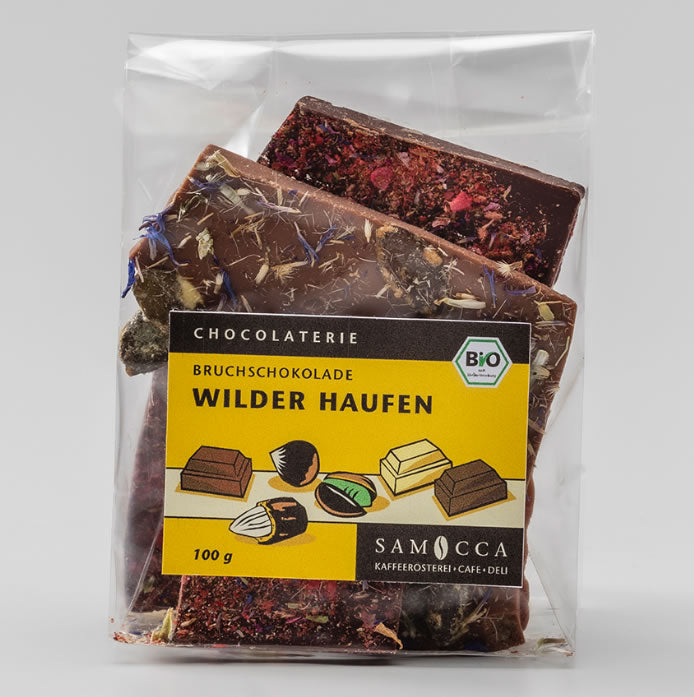 Bruchschokolade Wilder Haufen