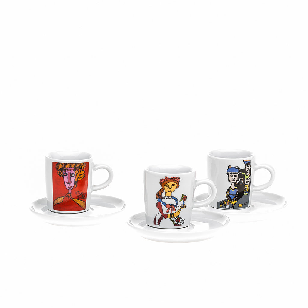 Collector's cup "Woman with curls"