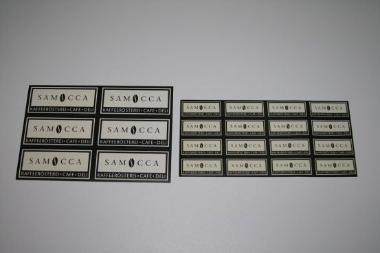 Etikett Samocca Logo groß