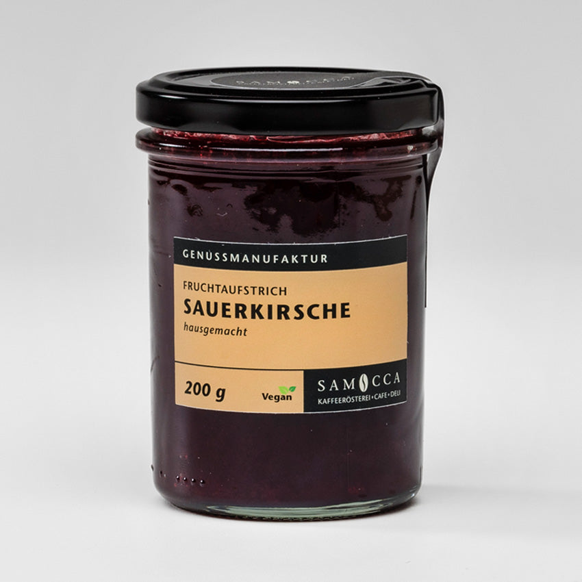 Hausgemachter Fruchtaufstrich Sauerkirsche