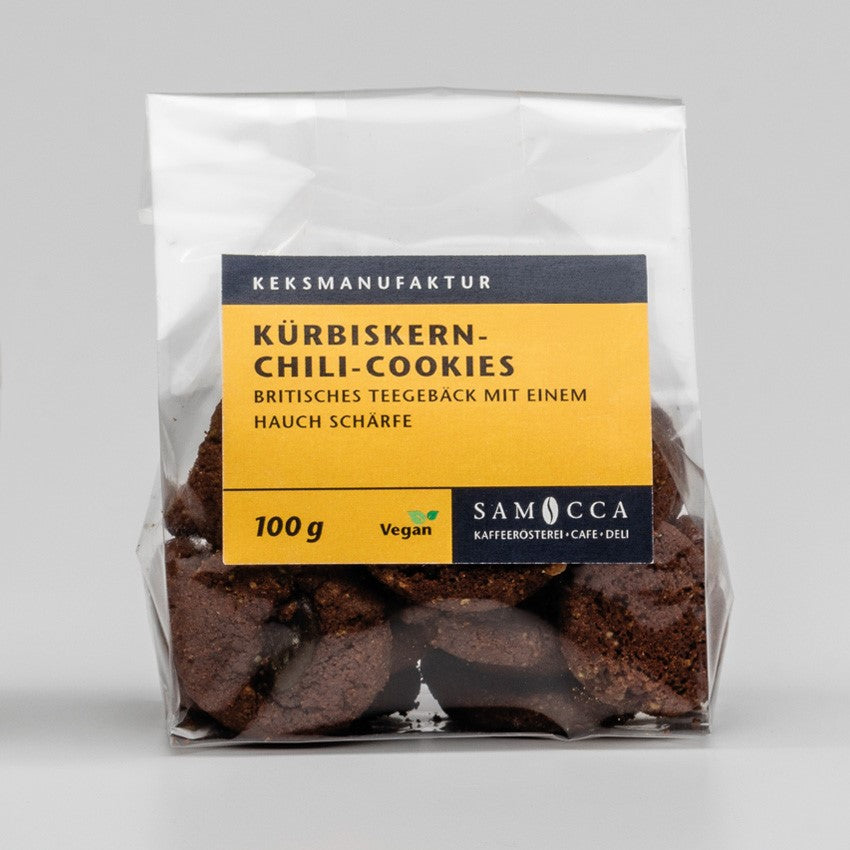 Pumpkin seed chili cookies