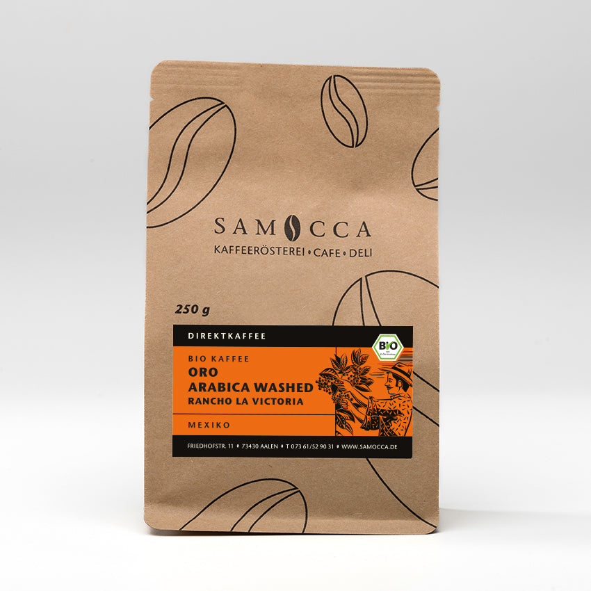 Bio-Kaffee Oro Arabica washed Rancho La Victoria / Goldmedaille der Deutschen Röstergilde